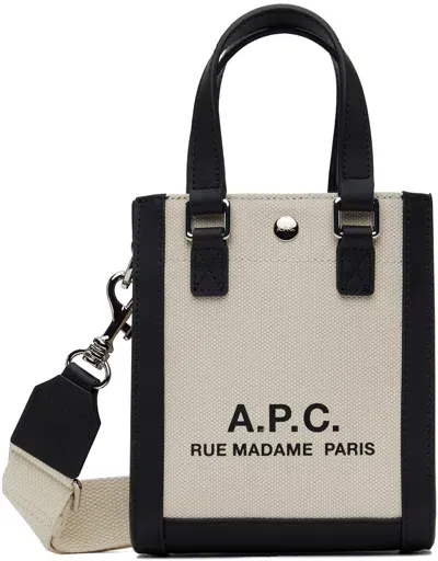 Apc Beige Camille 2.0 Mini Tote In Black