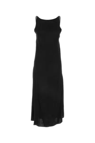 Apc Black Satin Junia Dress