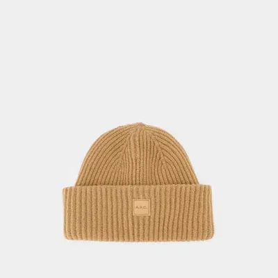 Apc Bonnet Michelle - A.p.c. - Laine - Camel In Brown