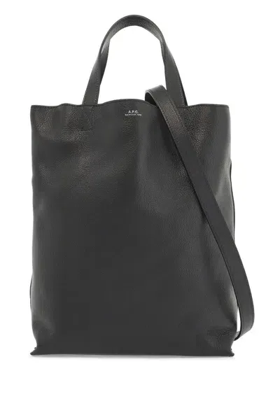 Apc Borsa Tote Maiko Media In Pelle In Black