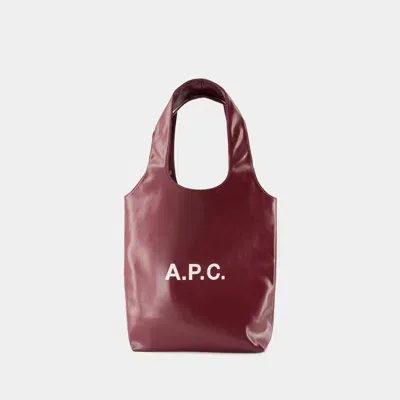 Apc Ninon Small Shopper Bag - A.p.c. - Synthetic - Burgundy