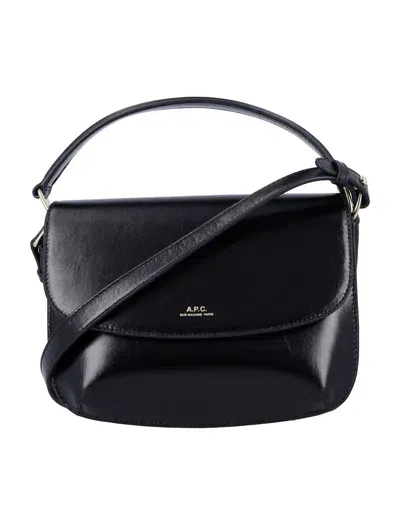 Apc A.p.c. Sarah Mini Shoulder Bag In Black