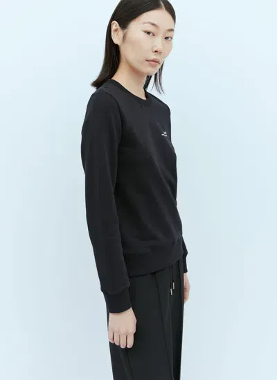 Apc Logo Print Sweatshirt In Black