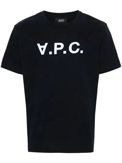 Apc Logo T-shirt In Black