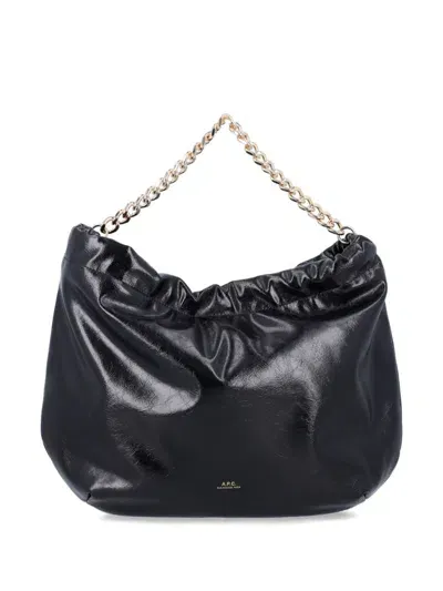 Apc Ninon Shoulder Bag In Black