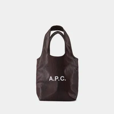 Apc Ninon Small Tote Bag - A.p.c. - Synthetic Leather - Blackberry In Burgundy