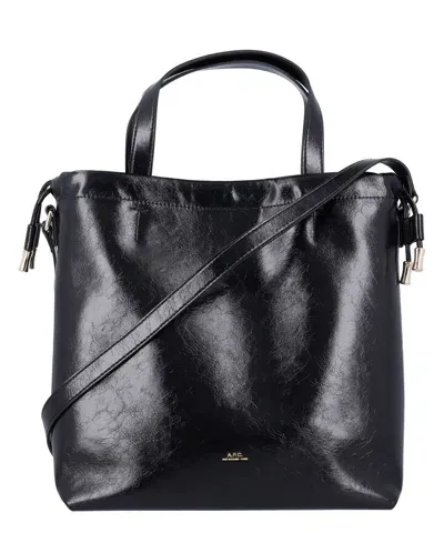 Apc Ninon Tote Bag In Black