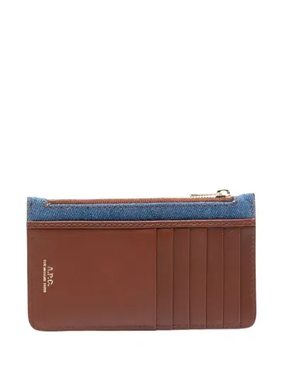 Apc A.p.c. Porte-cartes Willow Accessories In Brown