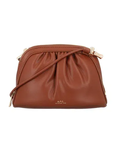 Apc A.p.c. Small Ninon Bag In Brown