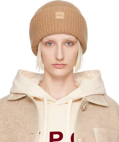 Apc Tan Michele Beanie In Cab Camel