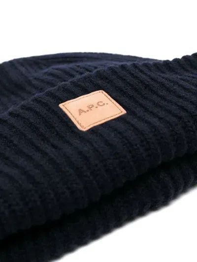 Apc Wool Hat In Blue