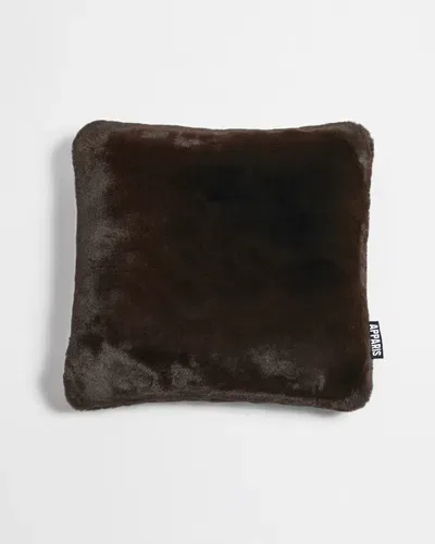 Apparis Brenn Faux Fur Pillowcase In Brown