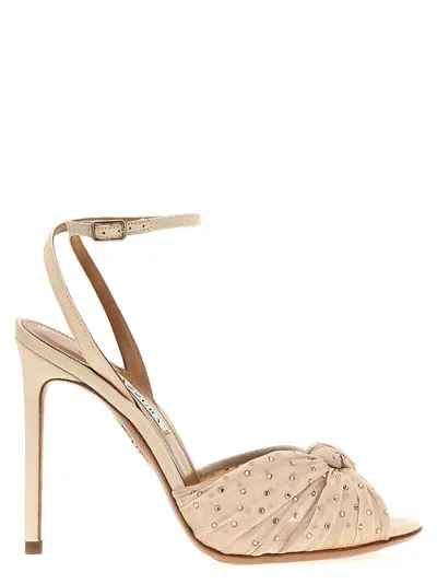 Aquazzura 'slow Kisses' Sandals In Neutral