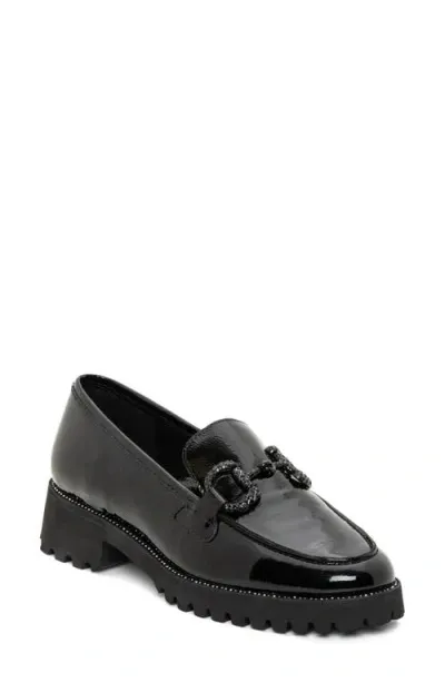 Ara Krysalia Moc Toe Bit Loafer In Black