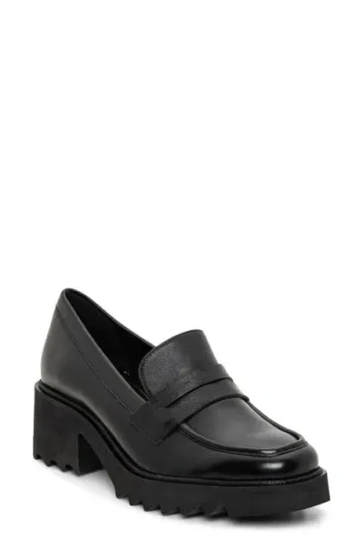 Ara Prism Platform Penny Loafer In Black