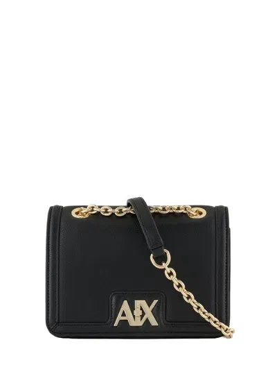 Armani Exchange Logo-plaque Cross Body Bag In Black