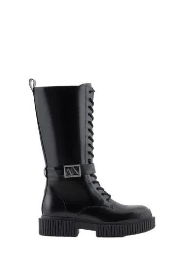 Armani Exchange Boots Black