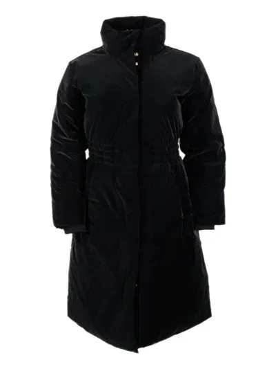 Armani Exchange Tech Fabric Coat In Black