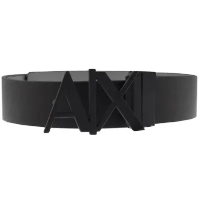 Armani Exchange Reversible Belt Black