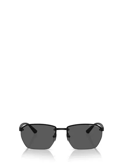 Armani Exchange Sunglasses In Matte Black