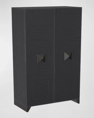 Arteriors Bella Tall Cabinet In Charcoal, Ebony, Bronze