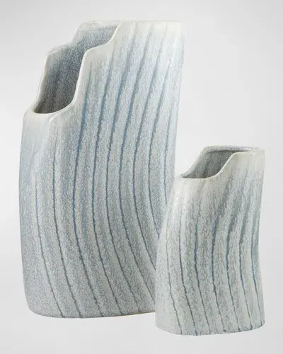 Arteriors Casio Ceramic Vases, Set Of 2 In Blue