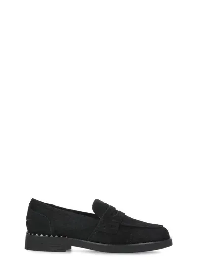 Ash Winona Loafers In Black