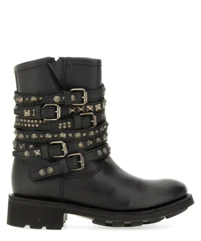 Ash Tempt Ankle Boots In Black