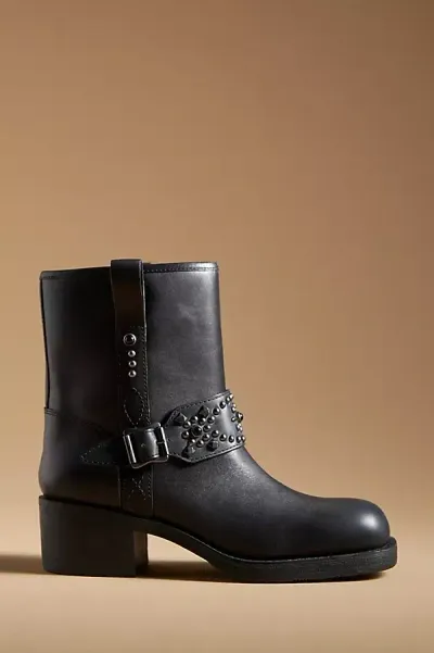 Ash Tequila Moto Boots In Black