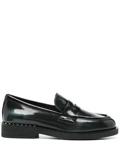 Ash Whisper Loafers In Black