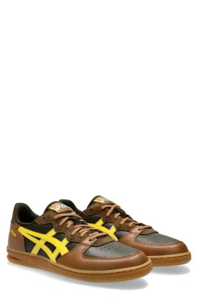 Asics ® Skyhand Og Sneaker In Black Coffee/tai-chi Yellow