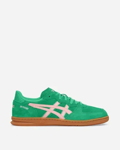 Asics Skyhand Og Leather-trimmed Suede Sneakers In Green