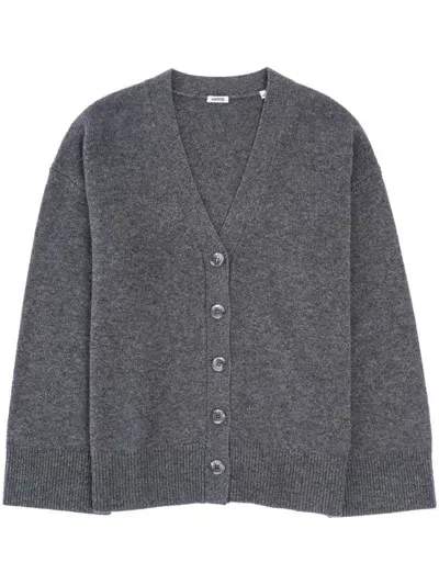 Aspesi Cashmere Cardigan In Grey