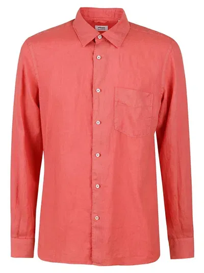 Aspesi Long-sleeved Buttoned Shirt In Salmone