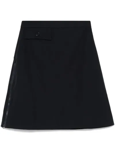 Aspesi Phoebe Mini Skirt In Blue