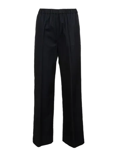 Aspesi Poplin Trousers In Blue