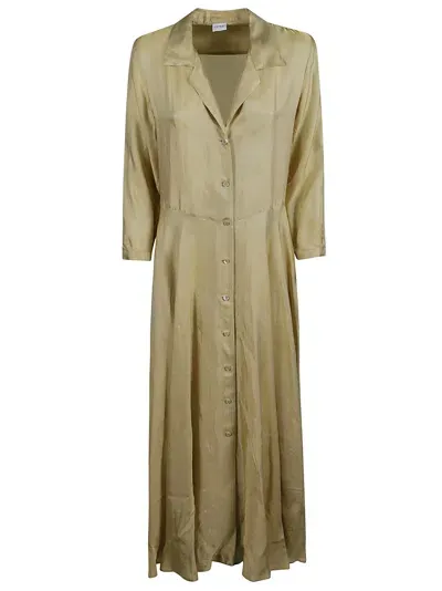 Aspesi Shirt Long Dress In Ocra