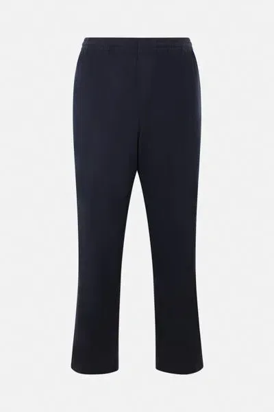 Aspesi Cotton Twill Pants In Blue