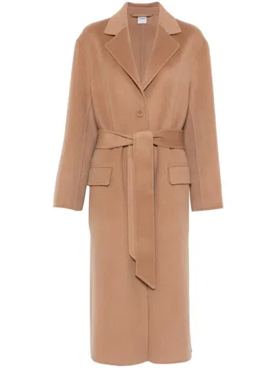 Aspesi Wool Coat In Camel