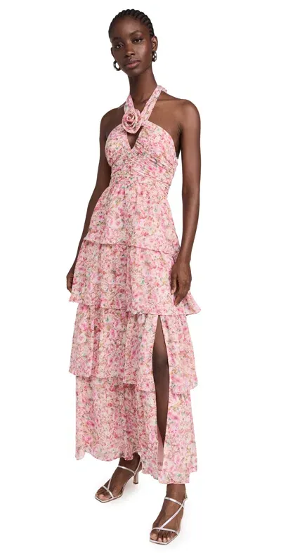 Astr Brinley Dress Pink Floral