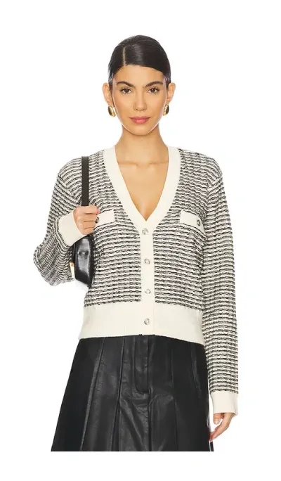 Astr Ellory Cardigan In Black,cream