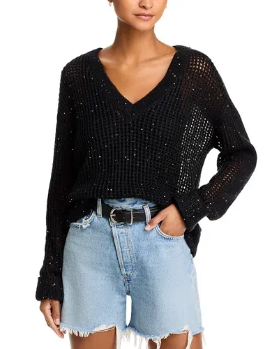 Atm Anthony Thomas Melillo Sequined Sweater In Black