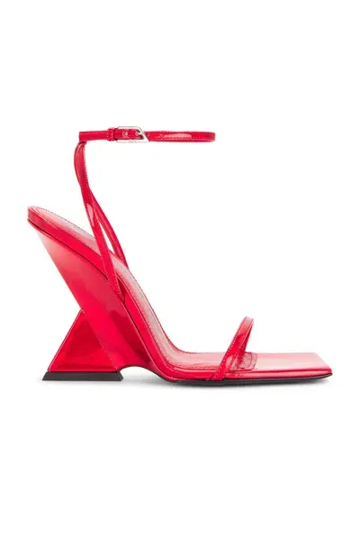 Attico Cheope Sandal In Vibrant Red