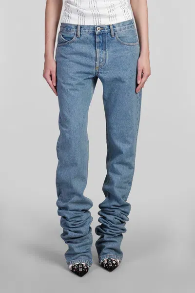 Attico Jeans In Blue Denim