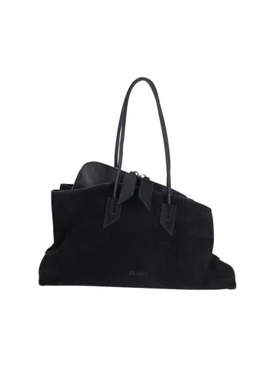 Attico Medium Handbag "la Passeggiata" In Black  