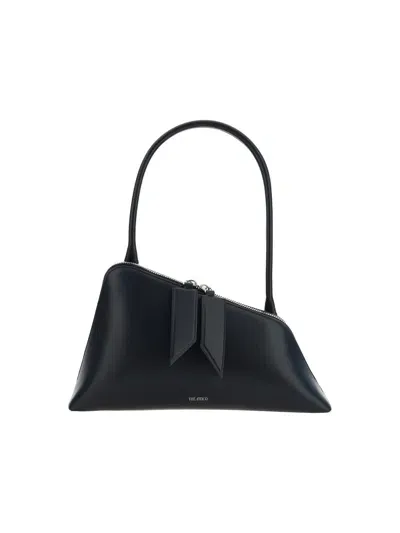 Attico Sunrise Shoulder Bag In Black