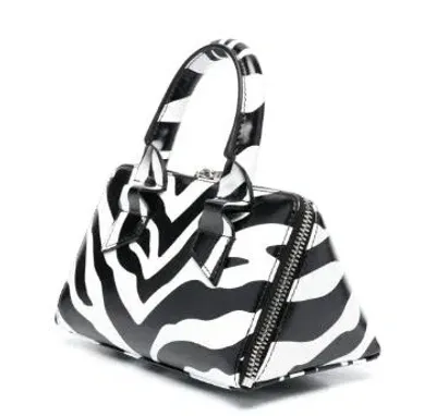 Attico The  Friday Zebra Printed Zip In Multi