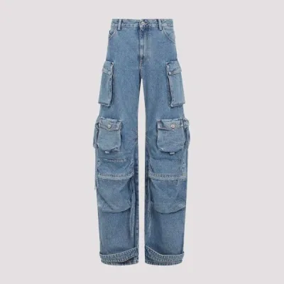 Attico The  Fern Jeans 26 In Blue