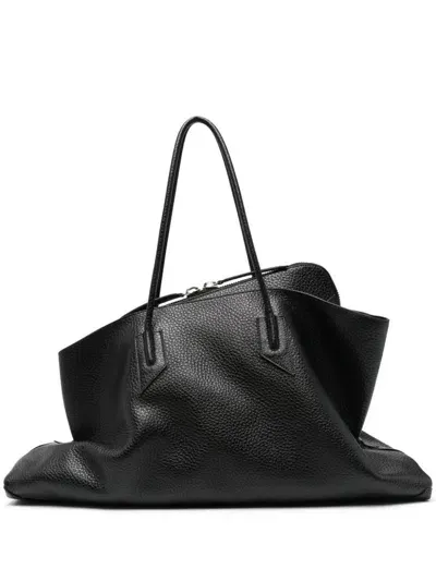 Attico The  La Passeggiata Large Tote Bag In Black