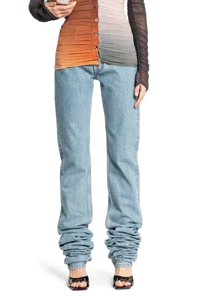 Attico Woman Blue Jeans